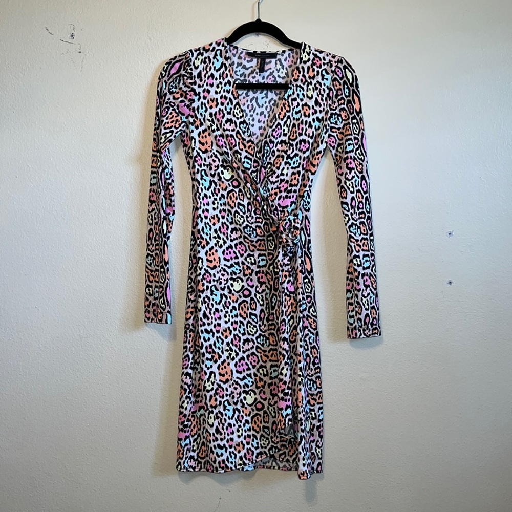 BCBG Maxazria Multicolored leopard dress